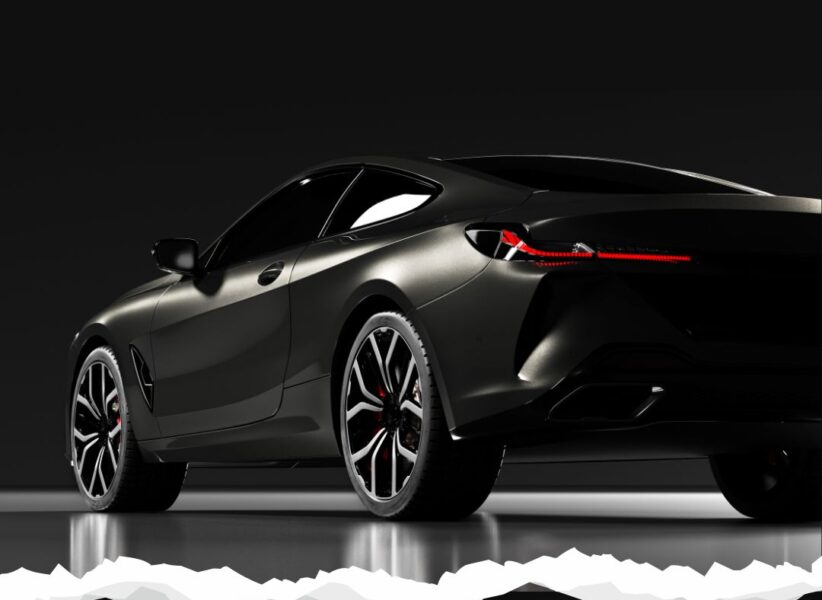 Black Modern Car Rental Instagram Post