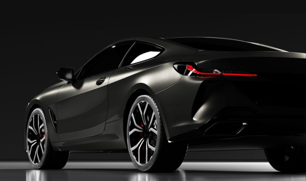 Black Modern Car Rental Instagram Post