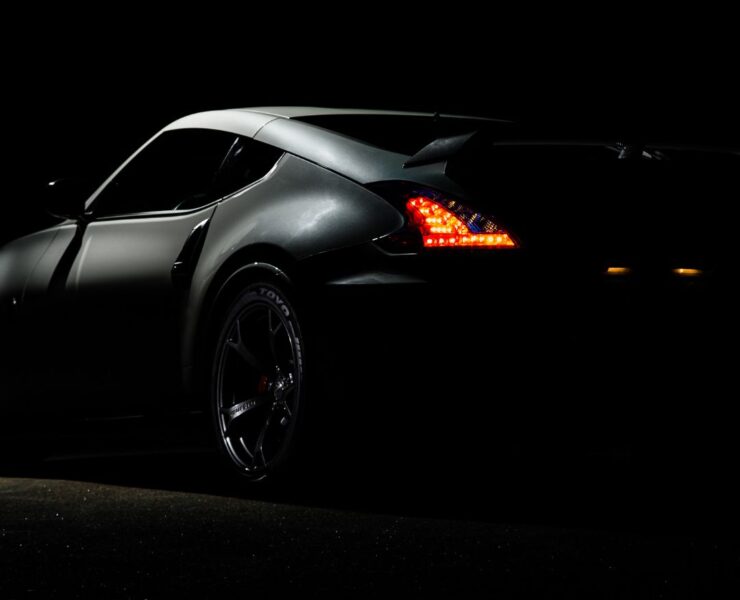 Black Modern Car Rental Promotion Instagram Post